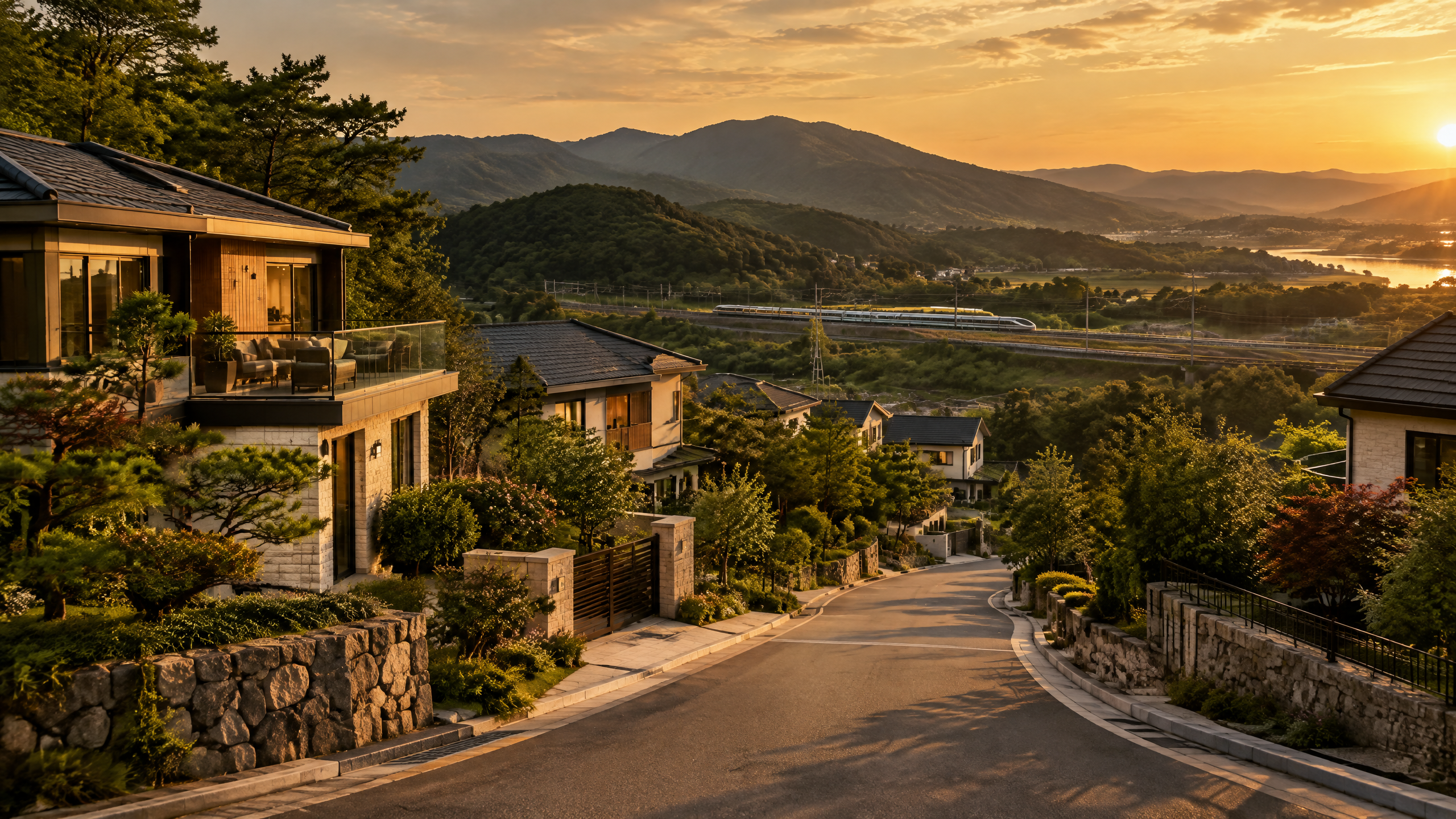 용인 모현읍 전원주택 매매, 경강선 연장과 JTX 철도 이슈를 어떻게 봐야 할까 실내 생활동선 참고 이미지